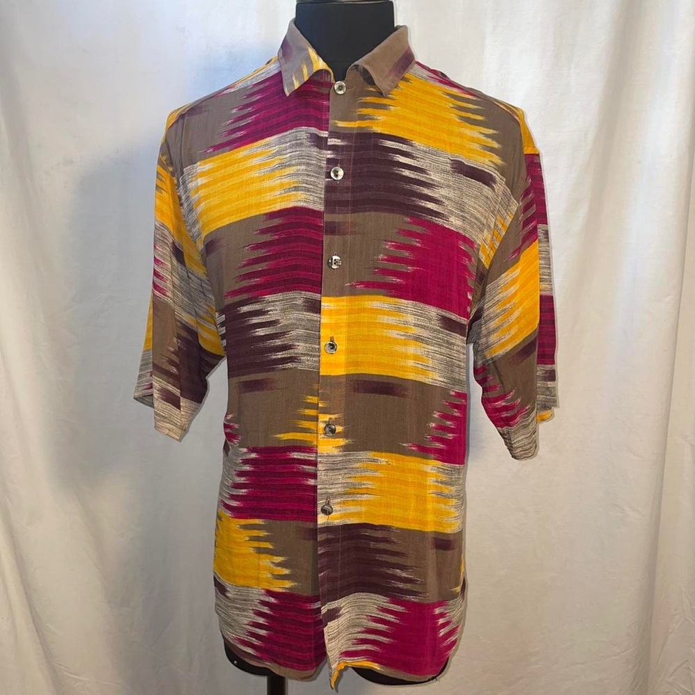Messori Button Down Shirt 80s Vintage, Made in Italy